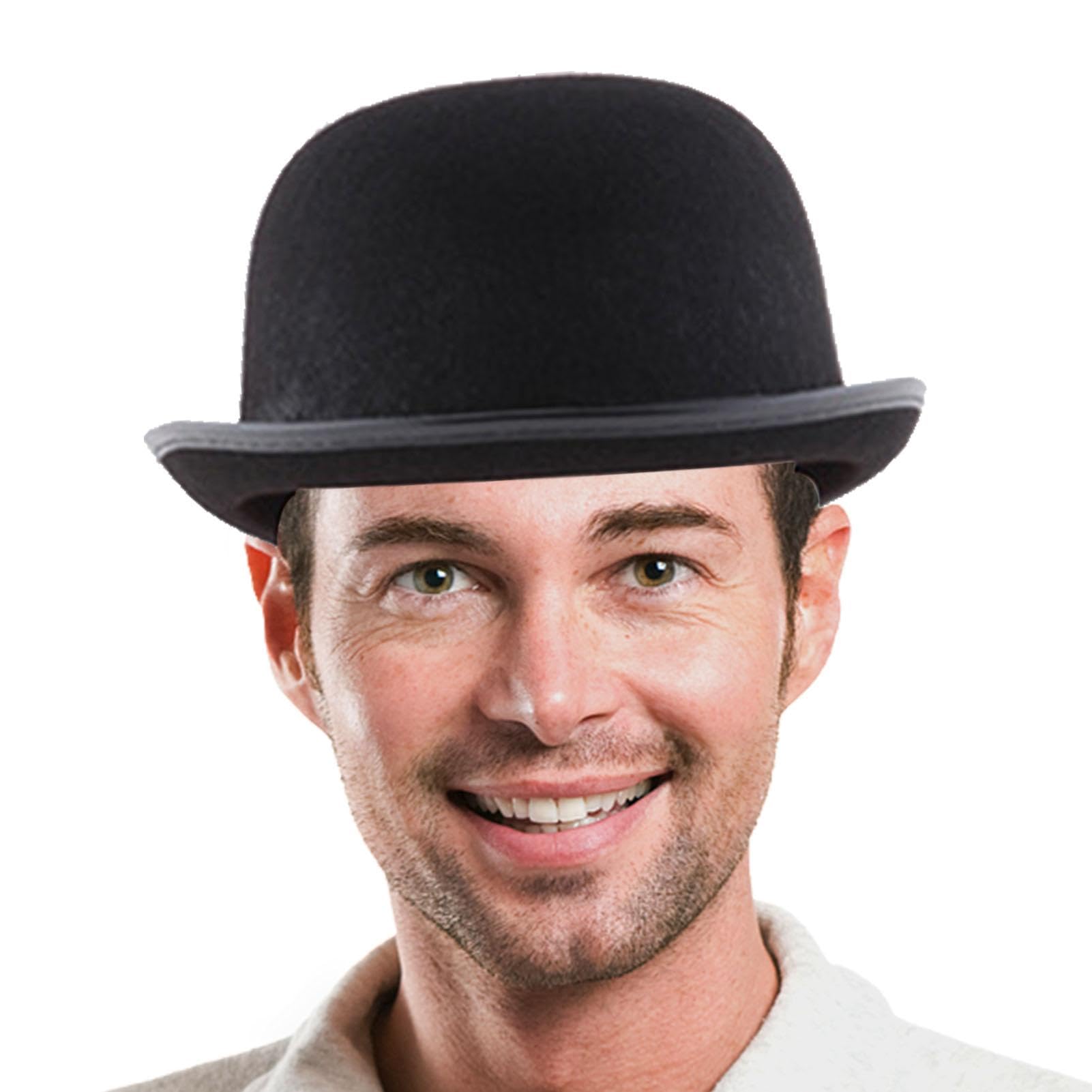 Sombrero de bombín unisex de fieltro, sorprendente, , bombín, derby, para hombre, de fieltro de lana, vintage, para cualquier ocasión, para amantes del espectáculo, , 1-2, ,