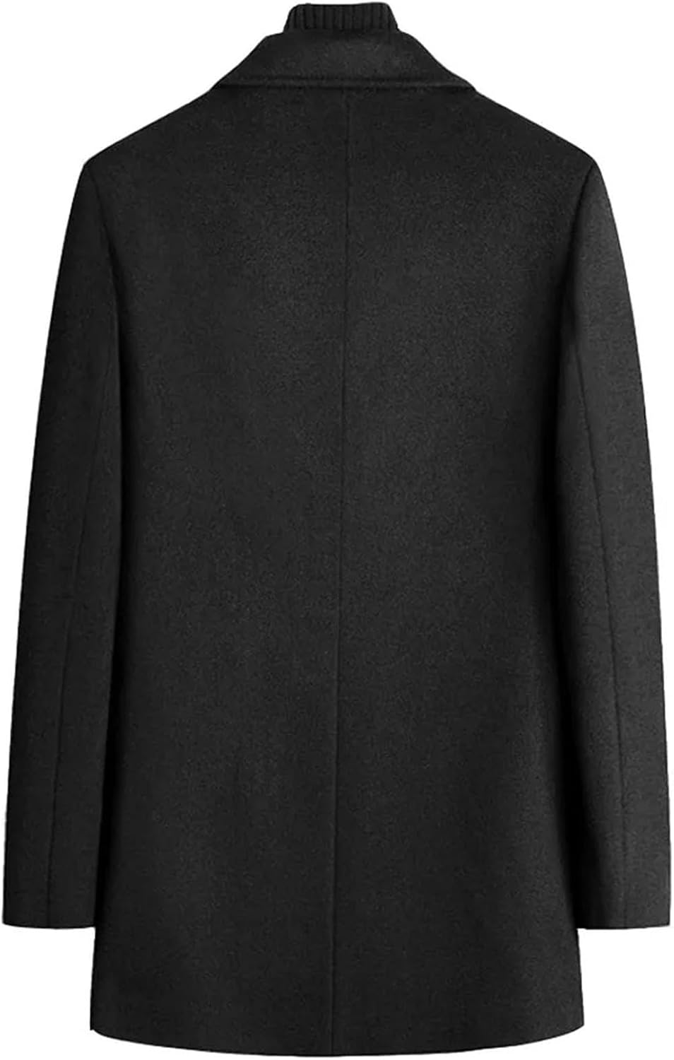 Men's Woolen Coat Business Casual Thickened Warm Wool Jacket Slim Trench Overcoat