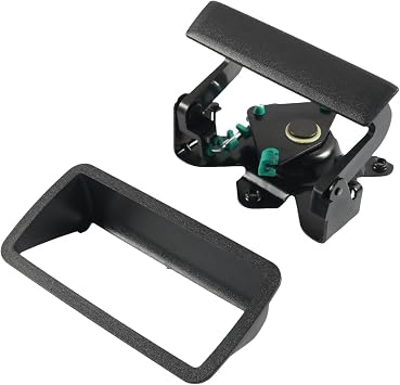 TONSHEN Tailgate Lift Handle with Bezel Compatible with Chevrolet S10 1994-2004, GMC Sonoma 1994-2004, Isuzu Hombre 1996-2000, Replace# 15007219 15007218