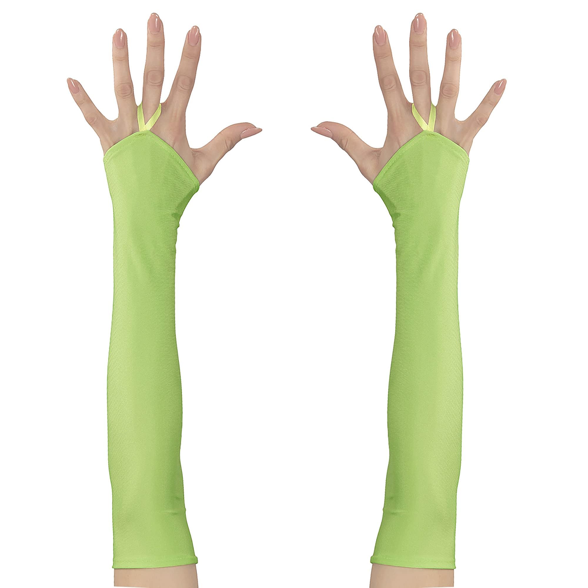 Widmann 00595 Neon 3D Fingerless Satin Gloves and other toys