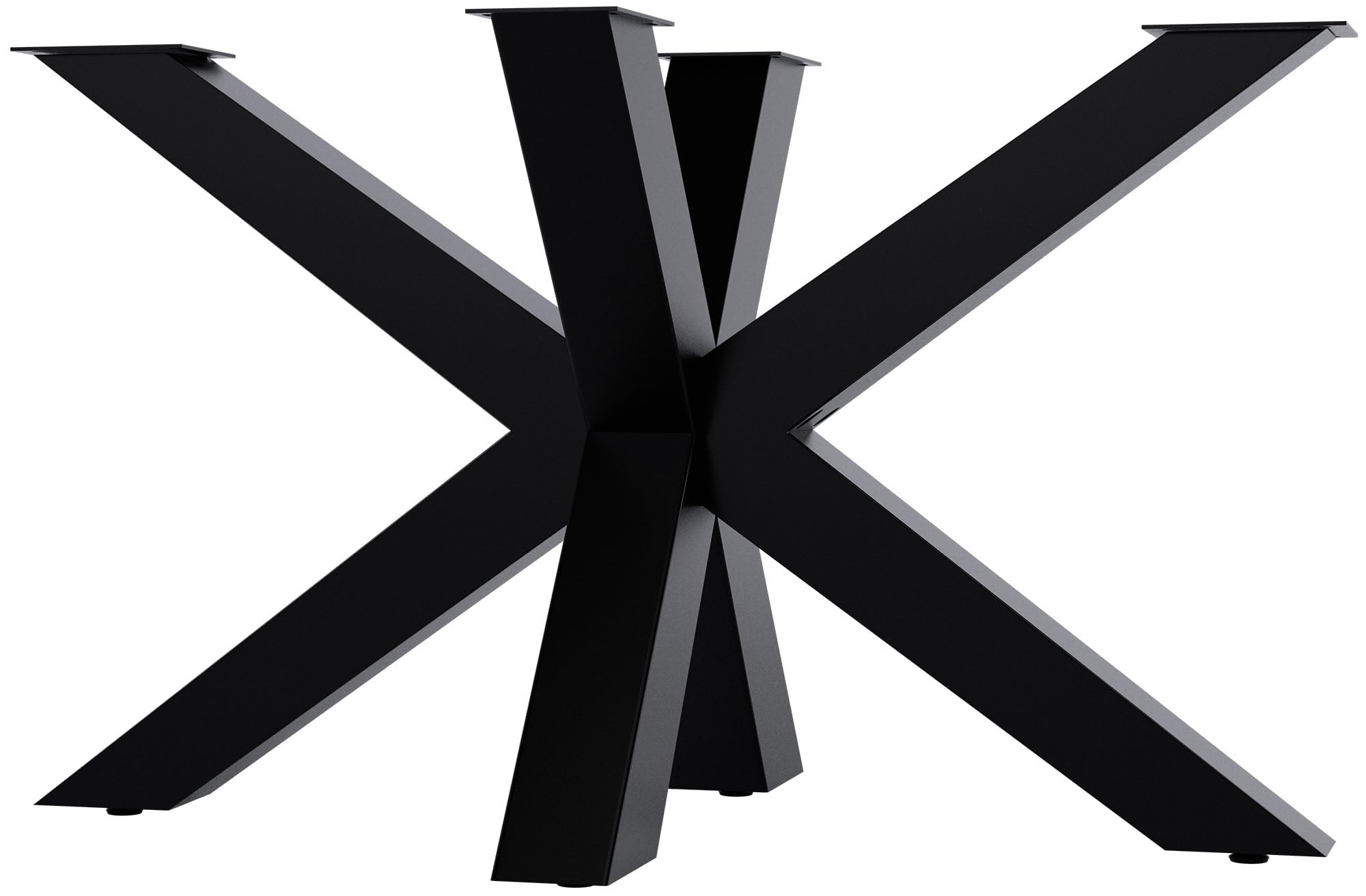 CLP Tischgestell Harlan Schwarz – Industriell, 120x68x71 Cm, Bis 300 Kg Belastbar