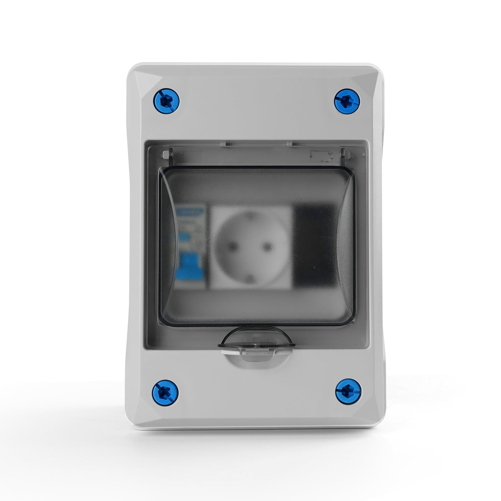 Scatola Di Derivazione,Presa Schuko Con Interruttore, Interruttore Differenziale Con 16 A 230 V - 1/ Ip65, Presa Esterna Impermeabile Per Spazi Esterni E Ambienti Umidi