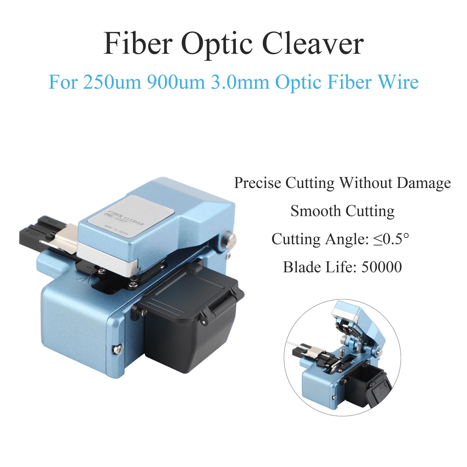 Fabric Kit FTTH Tool kit mit Faser Optik Cutter, Glasfaser-Abisolierzange,Lichtwellenleiter-Tester, Visueller Fehlersucher, Faser Stripper (Kit8)