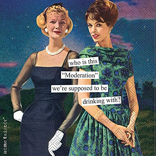 Funny Cocktail Napkins Women Anne Taintor Variety Pack 80 Total Napkins & Luti Party Checklist (Sarcastic Ladies) #TOP2