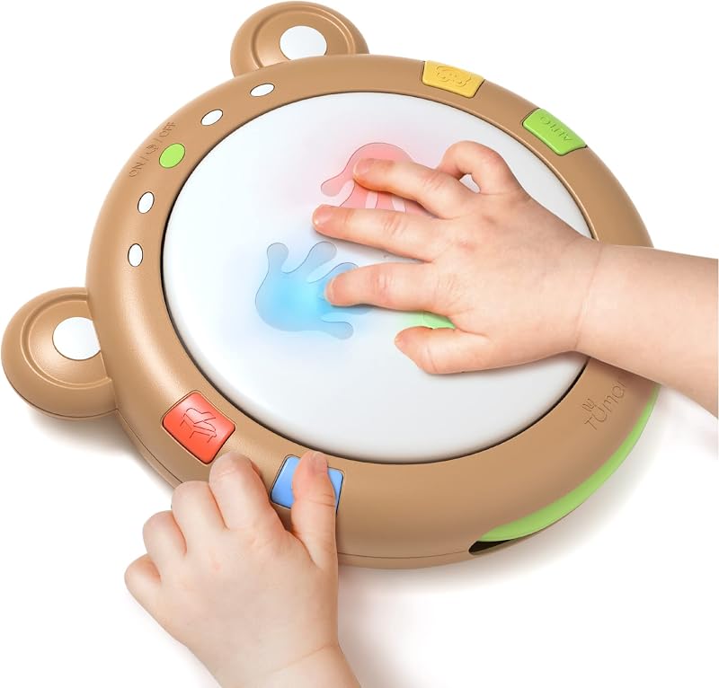 TUMAMA Baby Musical Electronic Drum Toy for Boys and Girls | Music, Lights, Rhythm, Coordination Training, Hand-Clap Drum Music Toy,Gift for Infants, Toddlers