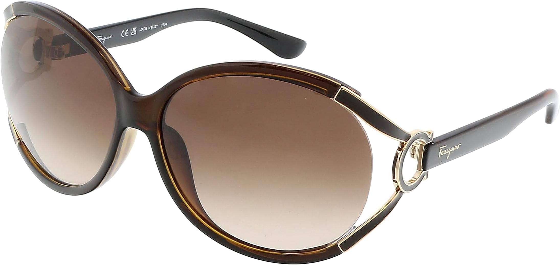 Oval Sunglasses SF600S 220 Brown/Gold 61mm 600