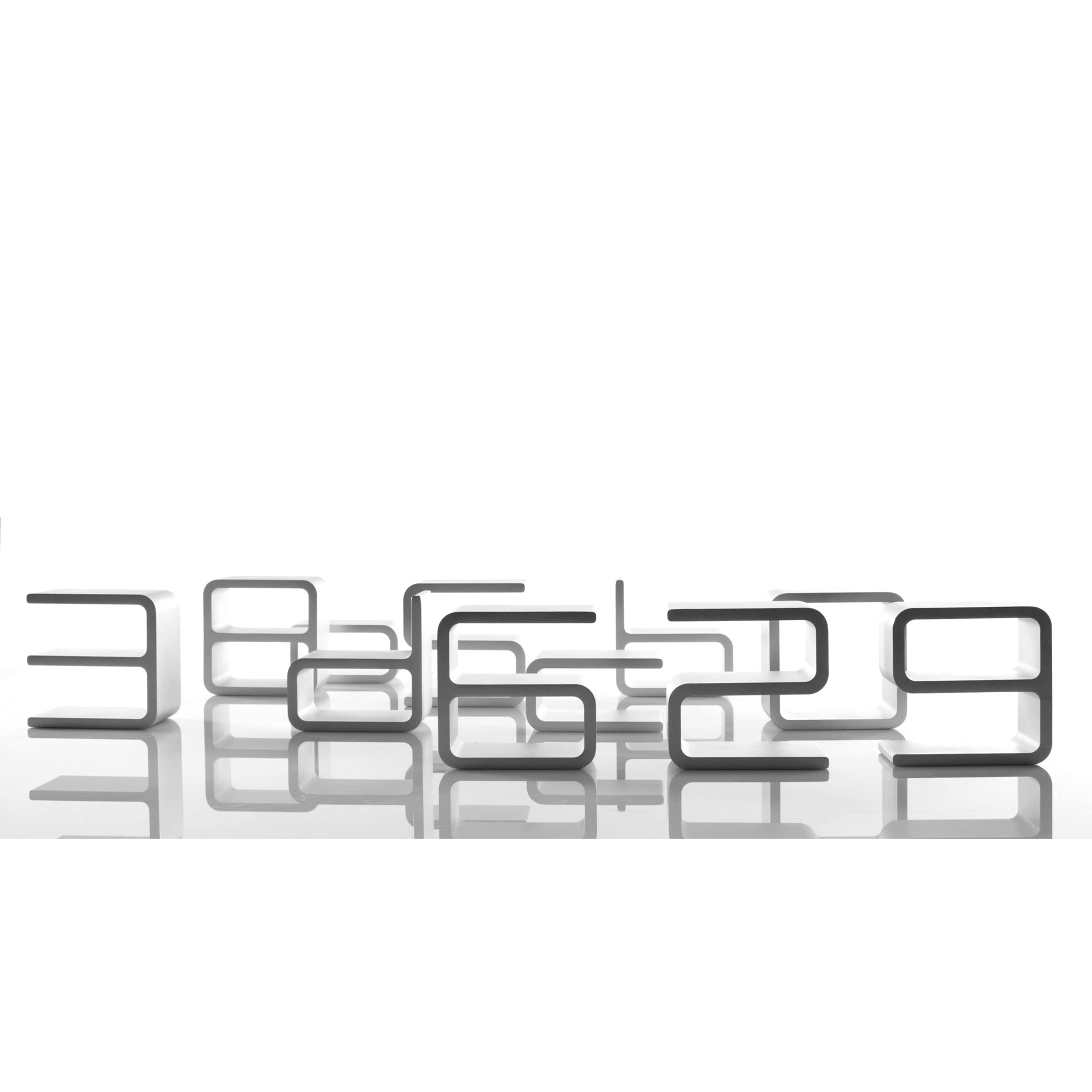 Depot4Design Ingresso Numero 5, Decorazione murale per la casa, Alluminio, Argento