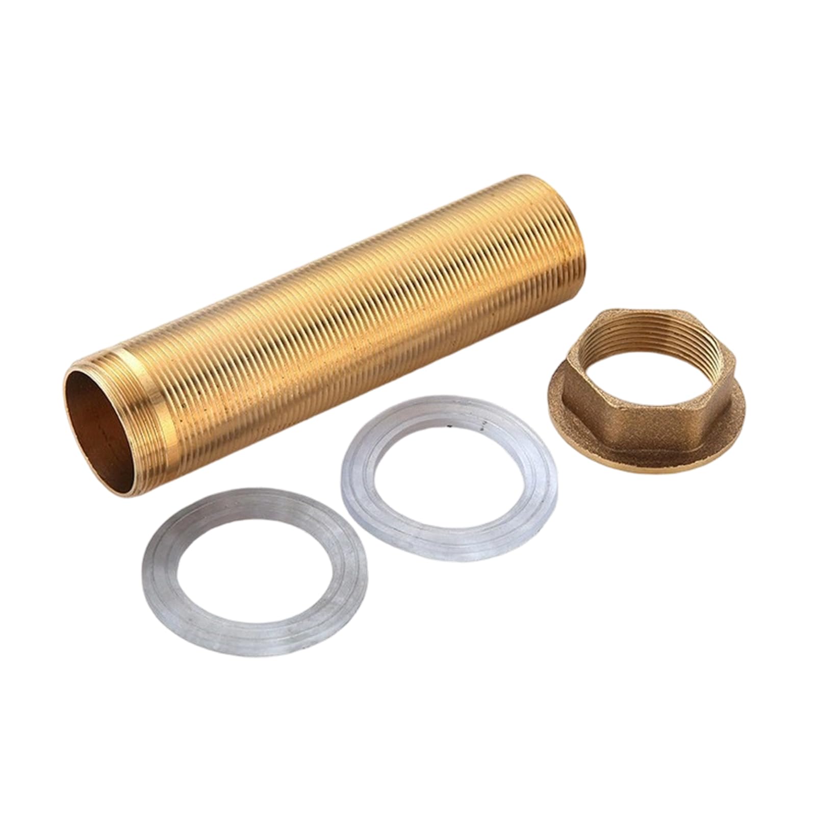 Kalttoy Copper 80Mm Set General Faucet Nut Metal Long Life Bathroom Kitchen Sink Use Hot Cold Water Faucet Stabilizers