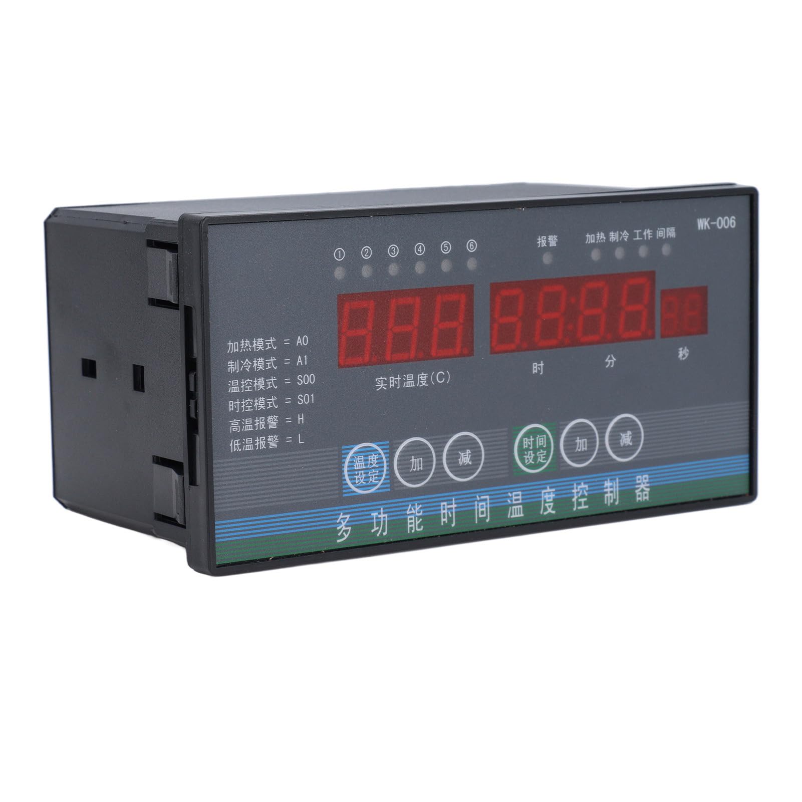 Controlador de temperatura con sonda Termostato inteligente automático de alta precisión con salida de 6 canales para granja de invernadero 110-230V