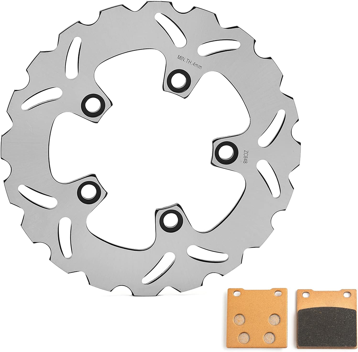 Rear Brake Disc Rotor Pads Kit for Suzuki GSXR 600 750 2006-2010 GSX-R 1000 2007 2008