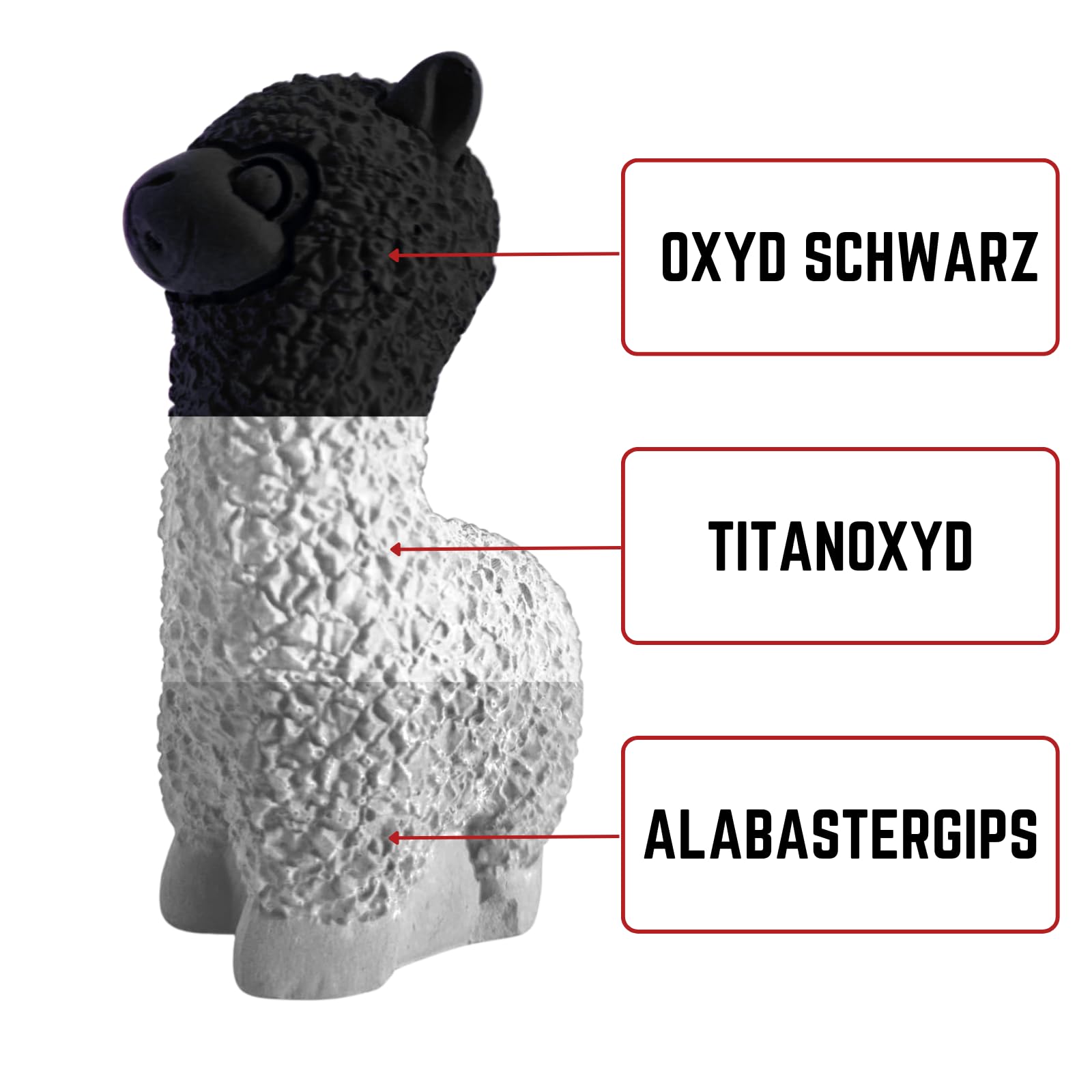 TFC - Pigmento colorato in ossido di colore nero – Polvere pigmentata ad alta copertura per colata in rilievo come xyrarock, gesso, resina epossidica e cemento, opaco, resistente alla luce e alle