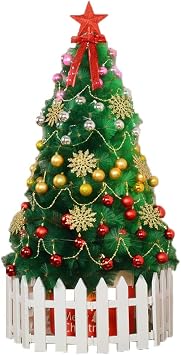 Artificial Pine Needle Christmas Tree,Premium Luxury Xmas Pine Tree Gorgeous Christmas Trees Decorations and Ornaments-A 210Cm,C,210cm7ft