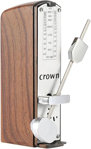 Vista 9 de Metrónomo mecánico portátil mini universal de 11 cm de altura para piano, guitarra, violín, ukelele, cítara china y otros instrumentos musicales