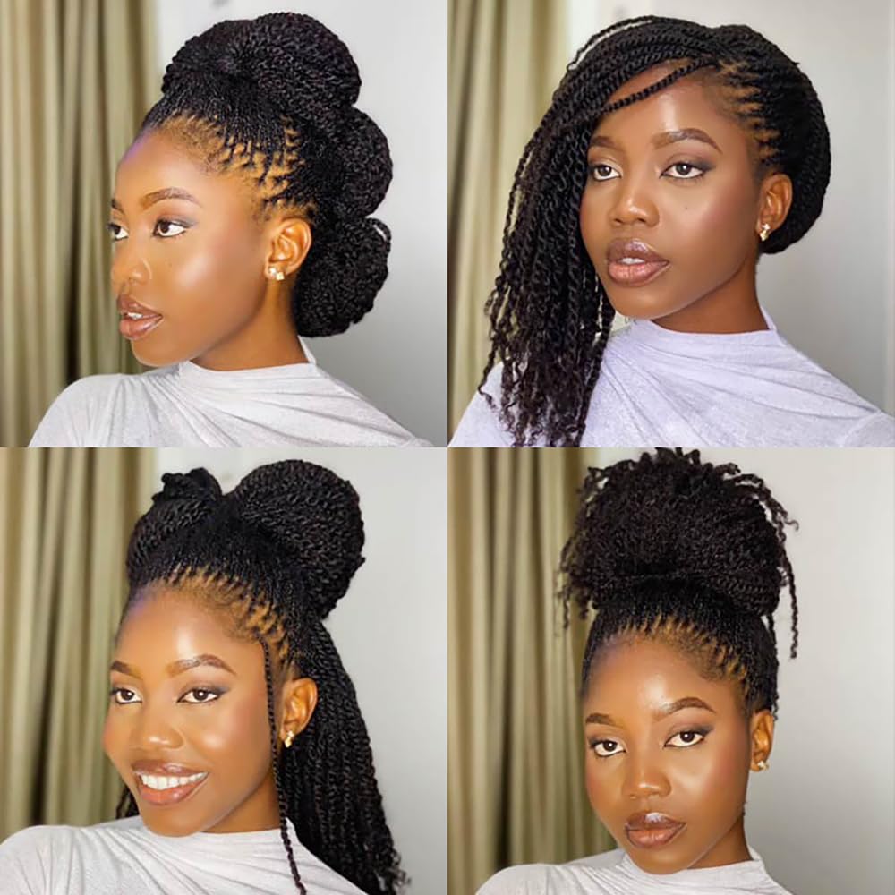 QUEEN VIRGIN REMY Afro Kinky a Bulk Capelli Umani per Estensioni Dreadlock Riparazione Ciocca 40,6 cm Colore Nero Naturale, Twist Trecce Afro Kinky Capelli Umani per Locs 1 Pacco 50 Grammi