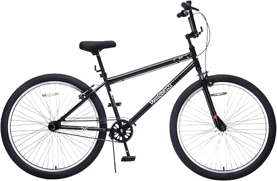 Freestyle BMX Bike 26 Inch Teen Bikes with Aluminum Rims/Carbon Steel Frame for Boys Girls, Front Caliper Brake and Rear V Brake, Bicycle with 2 Pegs for Men Women