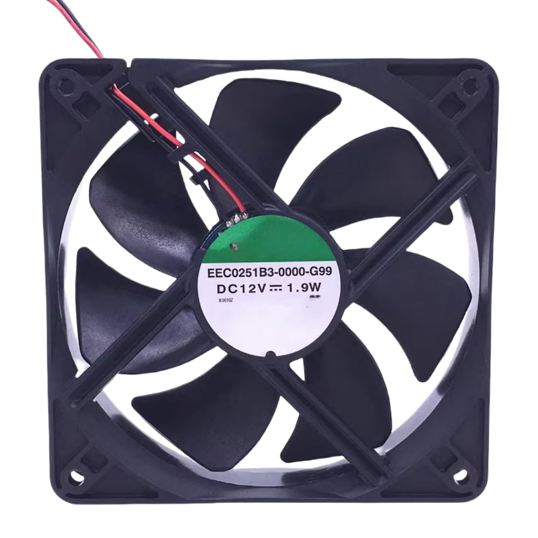 FCARUMIQP EEC0251B3-0000-G99 DC12V 1.9W 12025 Cooling Fan 120x120x25MM
