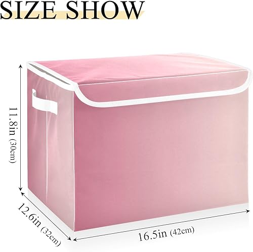 Miniatura 3 de GAIGEO Cubitos de almacenamiento plegables con degradado rosa, almacenamiento y organización, organizador de almacenamiento de armario, contenedor