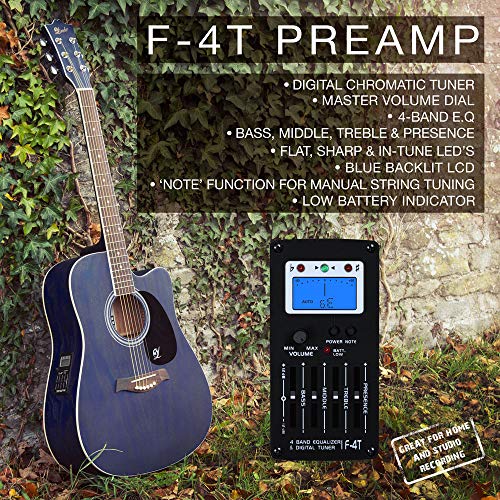 Lindo Guitar Acoustic - Lindo Willow Electro Acoustic Guitar With Preamp And Digital Tuner And Gigbag Open Pore Review Best Price