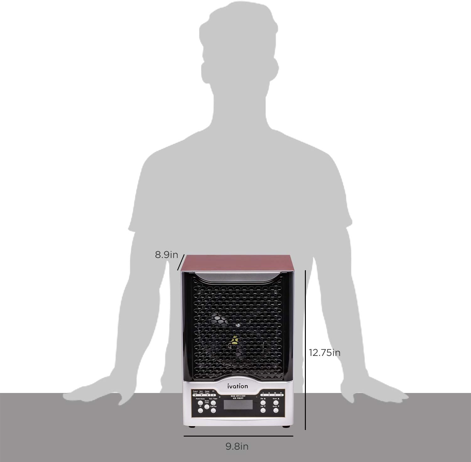 Ivation 5-in-1 HEPA Air Purifier with Digital Display and Remote