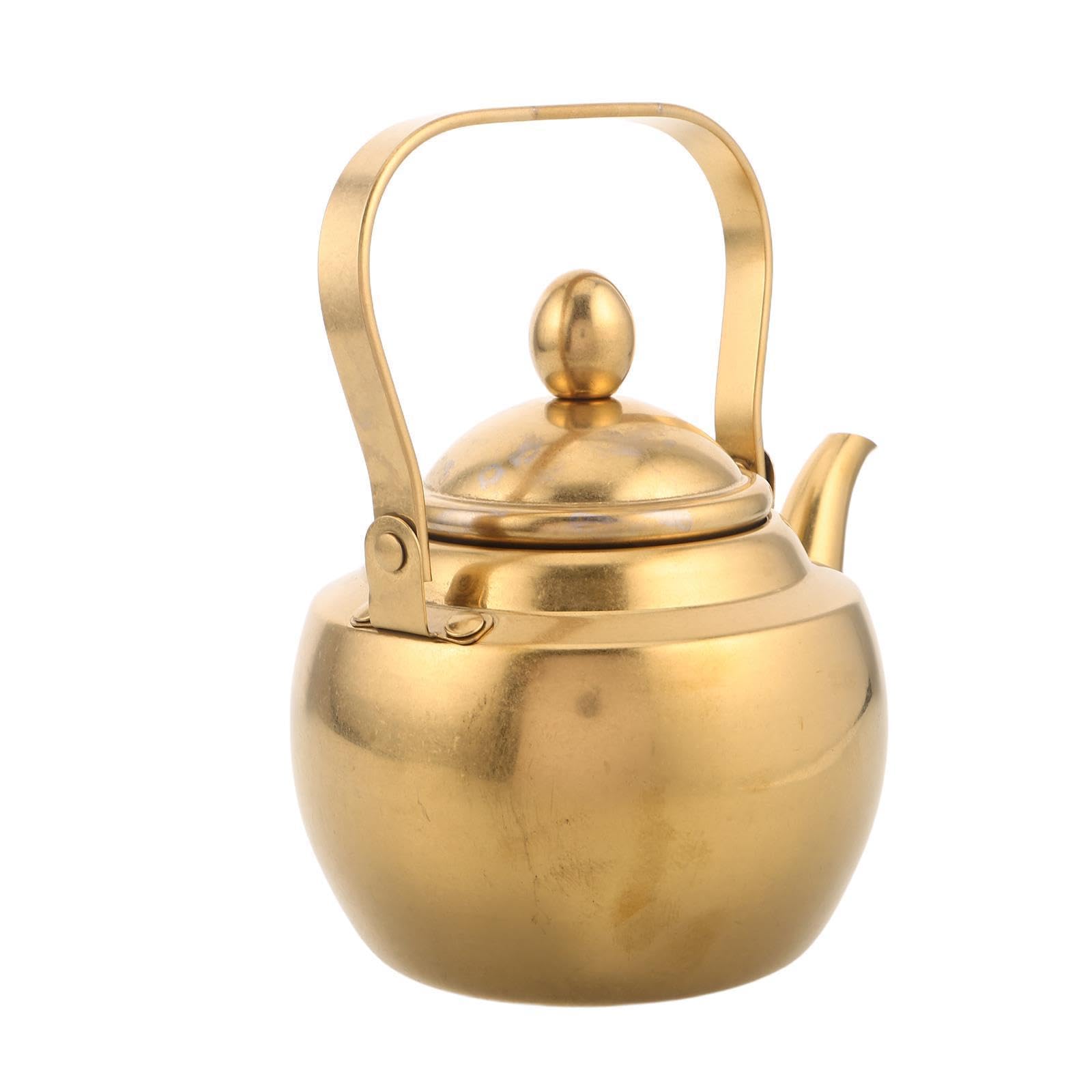 Tetera de Acero Inoxidable 1 Litro Estilo Vintage con Infusor