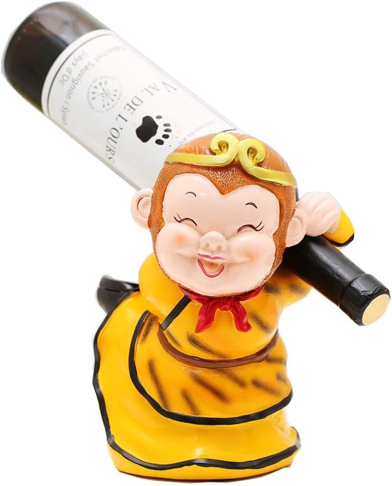 Wine Rack Journey to The West Character Shape Wine Bottle Holder Tabletop Wine Shelf Crafts Decoration Freestanding Display Stand for Home Multi-Styles Wine Racks Free Standing
