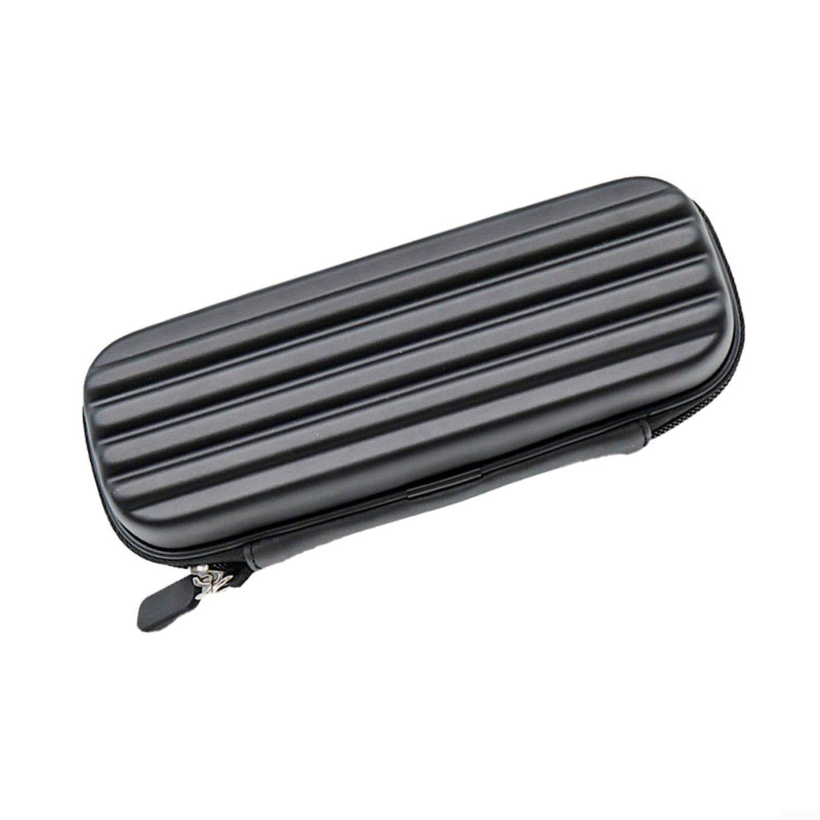 EVA Darts Case for Steel Tip Soft Tip Holds Shafts Flights Accessories Impact-Resistant Portable Handle Mesh Pockets(Black)