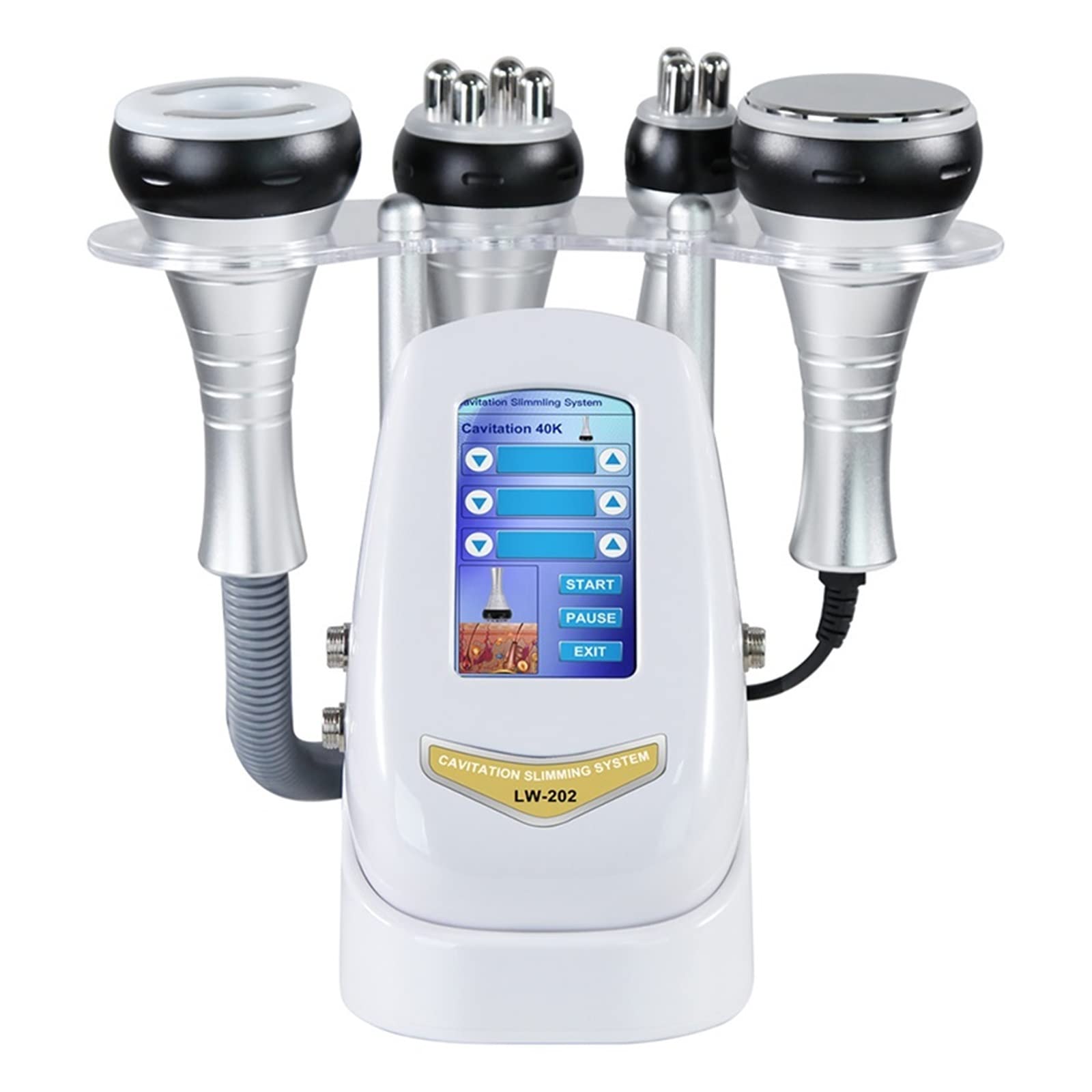 40KHZ 4IN1 Cavitación Ultrasónica Máquina de Adelgazamiento Corporal Dispositivo de Belleza Masajeador Facial Apriete la Piel Estiramiento Facial Succión al vacío