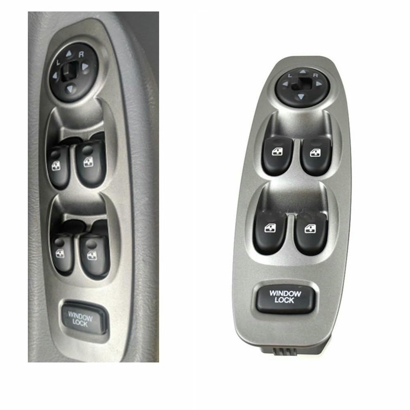 Przednie lewe drzwi kierowcy przełącznik drzwi do Hyundai Accent 2000-2005 szary z lusterkiem wstecznym i elektrycznym Podnośniki szyb Numer części: 93570-25000