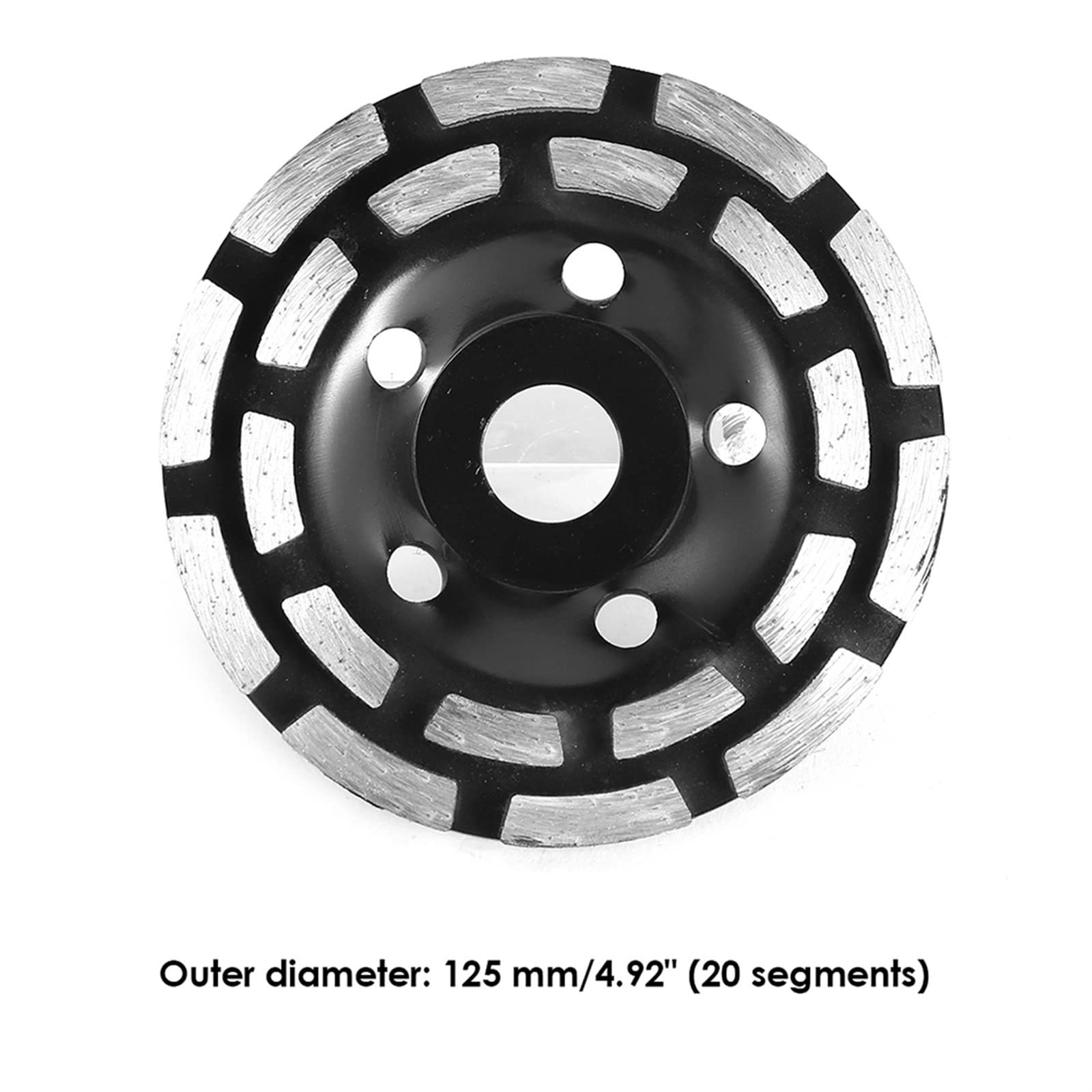 Szlifowanie 115/125/180mm Segment diamentowy Szlifowanie Koło garnkowe Dwurzędowe kamienne cegły Szlifierka do płytek Beton granitowy Kamień Ceramika Narzędzia koła (Rozmiar: 115mm) (Color : 1