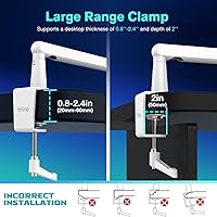 Vista 6 de FIFINE Soporte de Brazo Articulado para Micrófono, Soporte de Brazo de Micrófono de Perfil Bajo, Brazo Articulado de Micrófono para Podcast