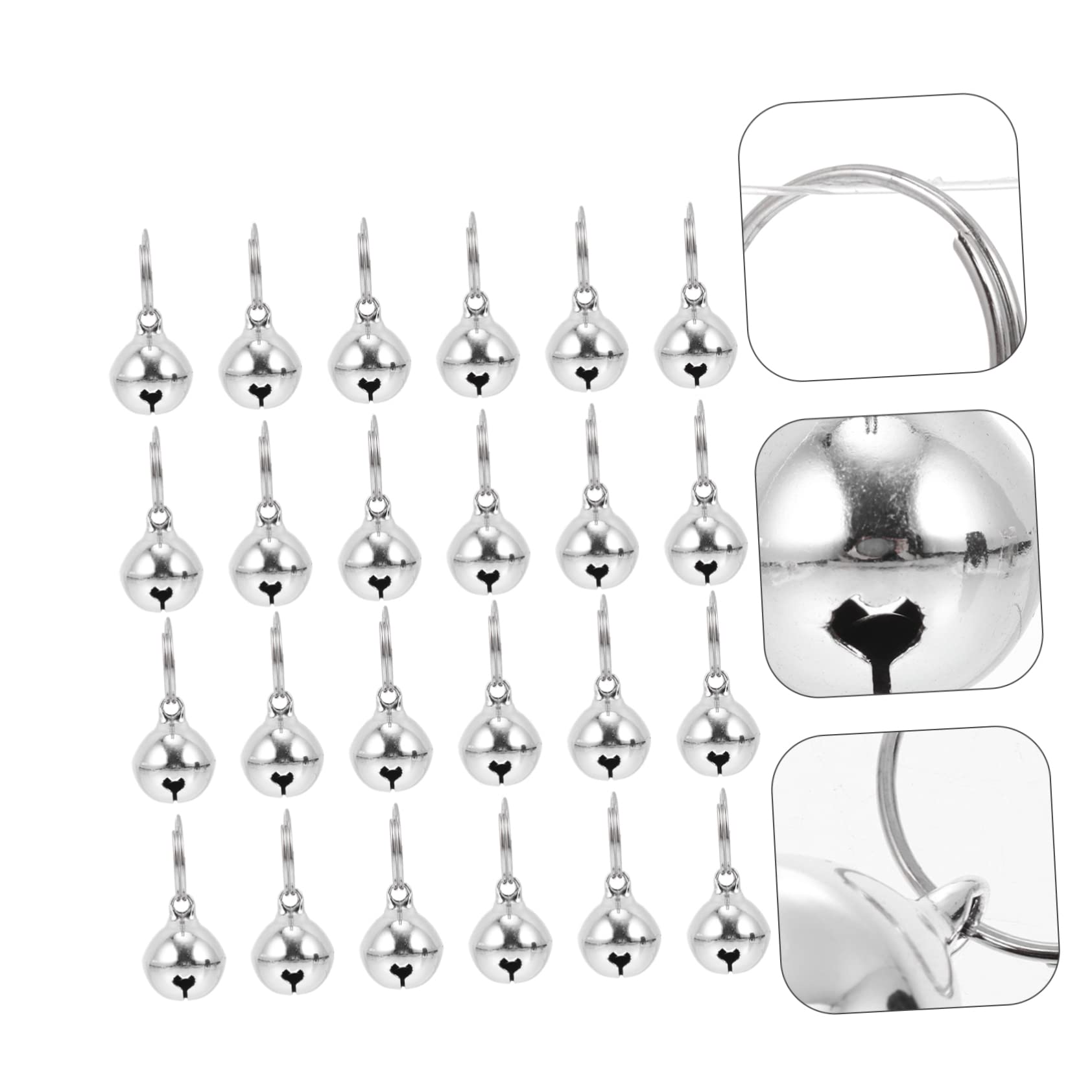 GOOHOCHY 24Pcs Adorable Decorative Dog and Cat Bells Multi Function Collar Accessories for Pets Chime for Holiday Decor and Home Decoration