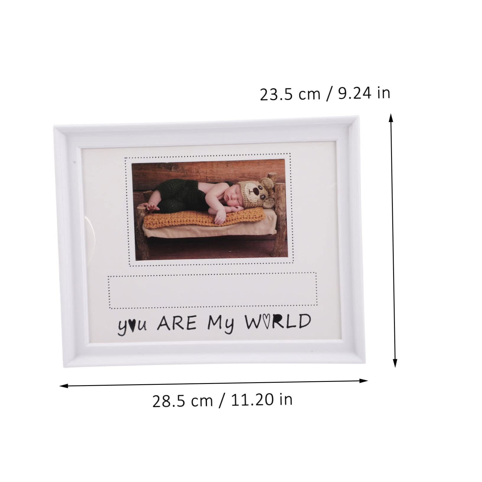 ULDIGI Frame Birth Bracelet and Photo Display Tabletop Decor for Nursery Unique Memory Picture Frame
