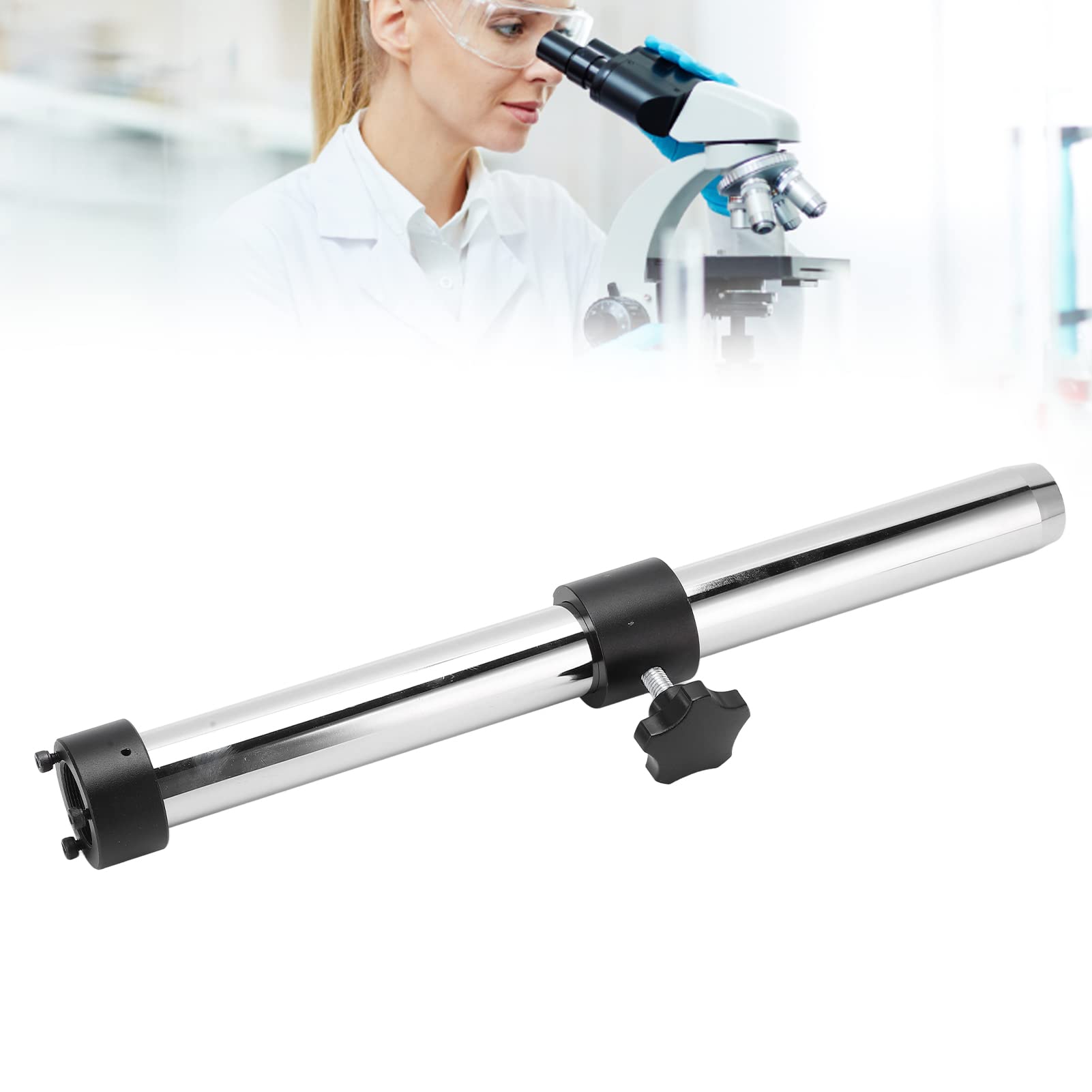 Alomejor Mikroskop-Plattformstativ für Metall, 32 Mm Durchmesser (350mm)