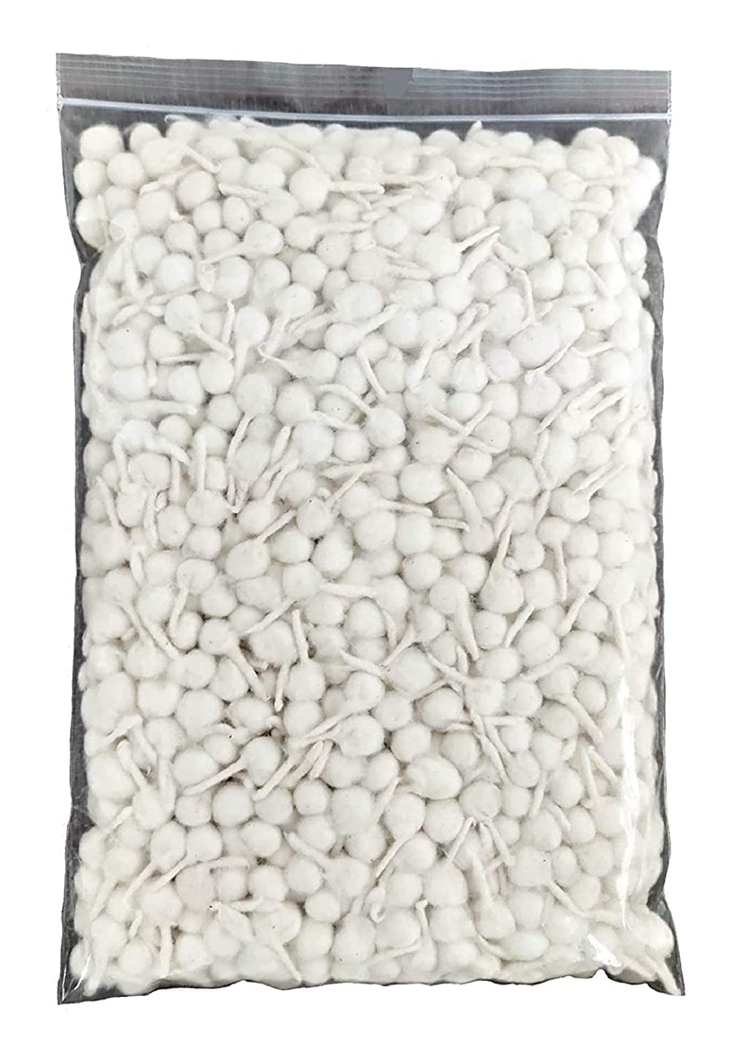 Buzcon 100 pcs Round Cotton Wicks for Deepak/Diyas/Arti/Dipawali/Navratri.