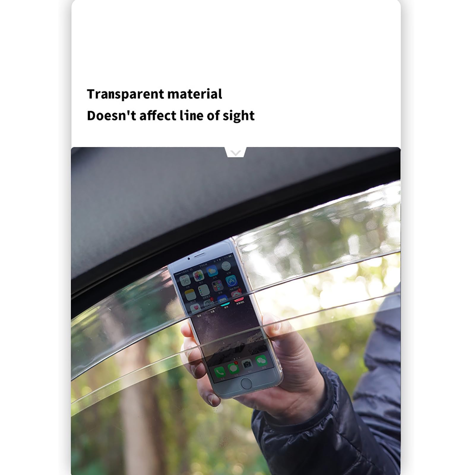 M MOTOS Deflettori Finestrini Auto Per Volkswagen Tiguan II 2016-2024 Deflettori D'Aria Antiturbo E Antivento, Protezione Dalle Intemperie, Riduzione Del Rumore, Installazione Semplice, Durata E Robus - Foto 8