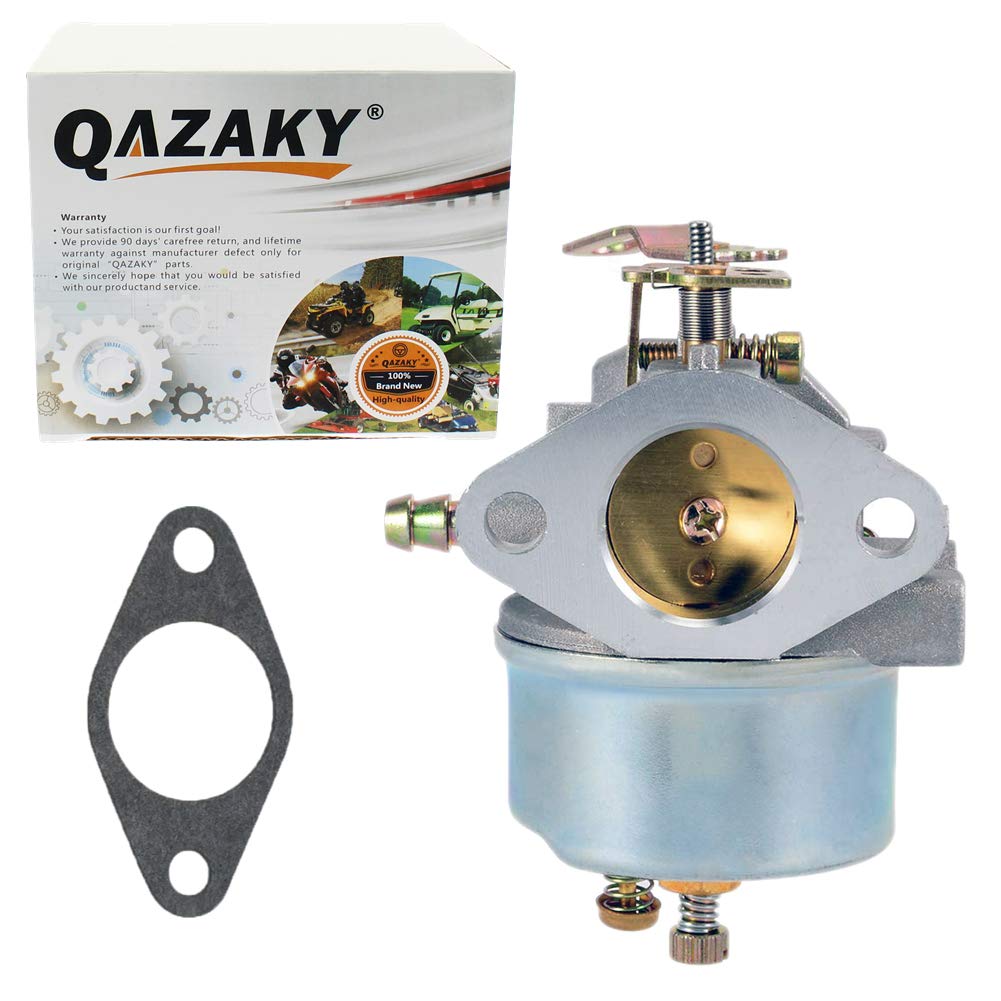 QAZAKY Adjustable Carburetor Compatible with Tecumseh 640349 640052 640054 640058 640058A HMSK80 HMSK85 HMSK90 HMSK100 HSMK110 LH318SA LH358SA 8HP 9HP 10HP Snowblower Generator Chipper Shredder Carb