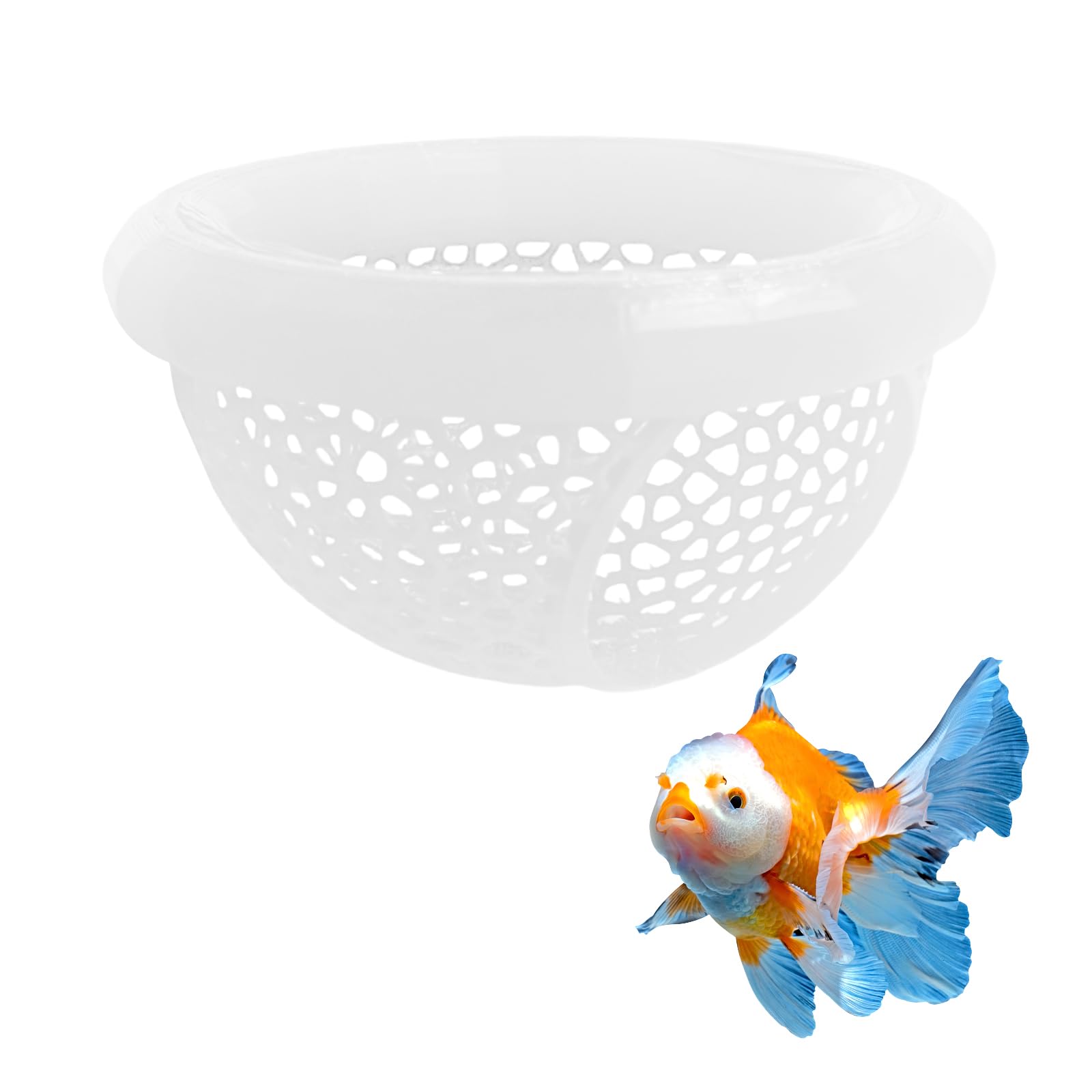 BMYUK Cave Lounge Floating Aquarium Hide for Betta Cory Fish and Shrimp to Swim-Through Aquarium Decoration Floating Tunnel Decor Accessory Accessories Encourages Breeding (white)
