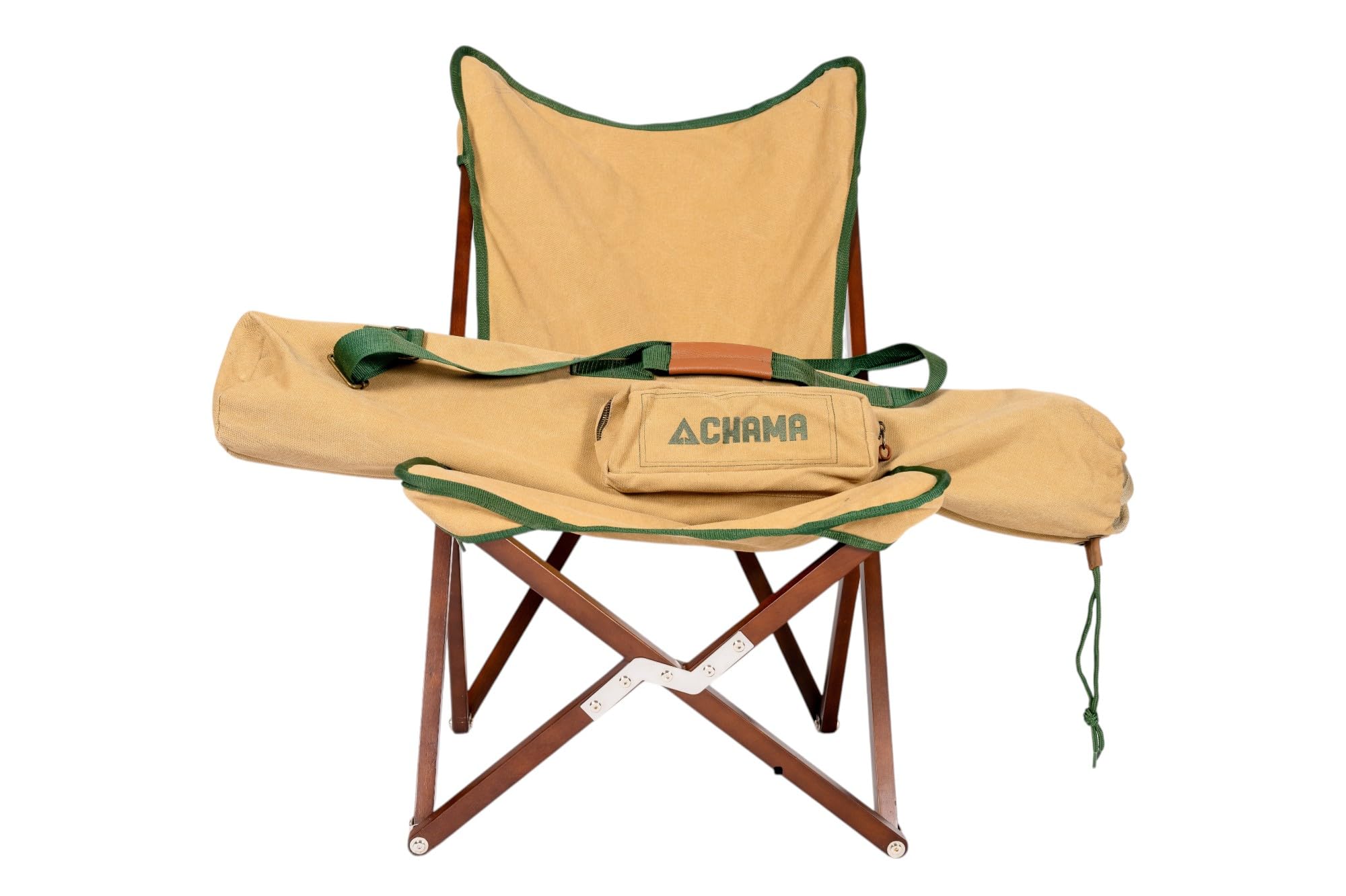 Amazon.com : CHAMA Vaquero Heritage Camping Chair, Dark Hardwood