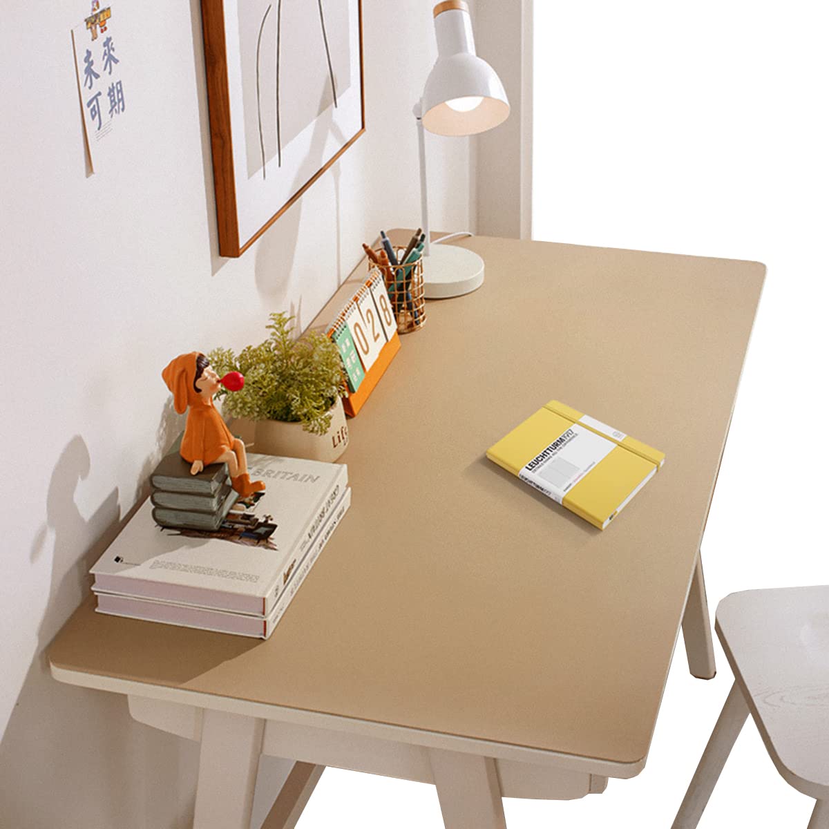 Tappetino da tavolo PU Sottomano per Scrivania Impermeabile 40x80cm Spessore 2mm Albicocca