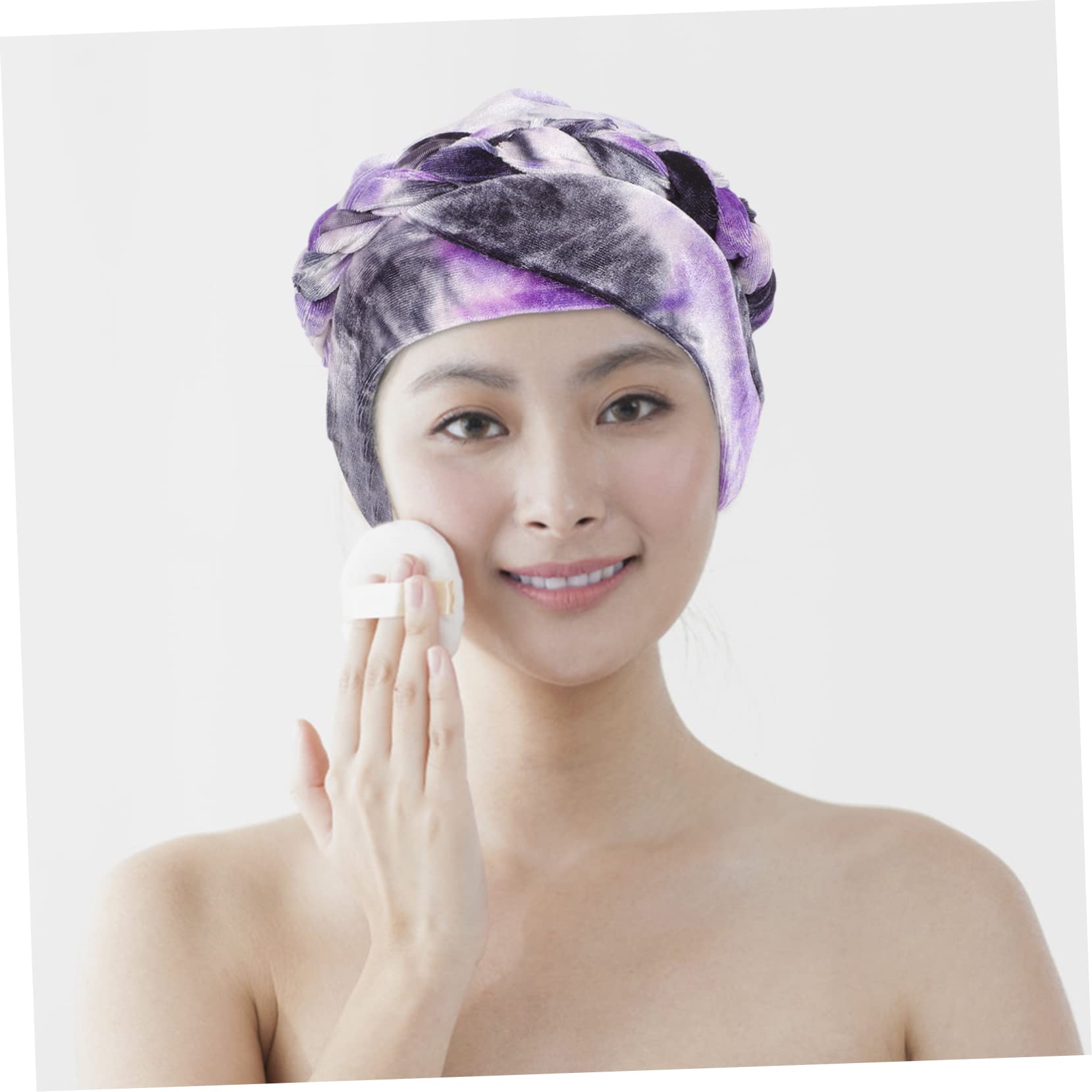 Healeved 4piezas Toalla De Secado Rápido para Cabello Envoltura De Microfibra para Secar El Pelo Húmedo para Mujeres y Niñas Gorro Absorbente De Diseño Simple