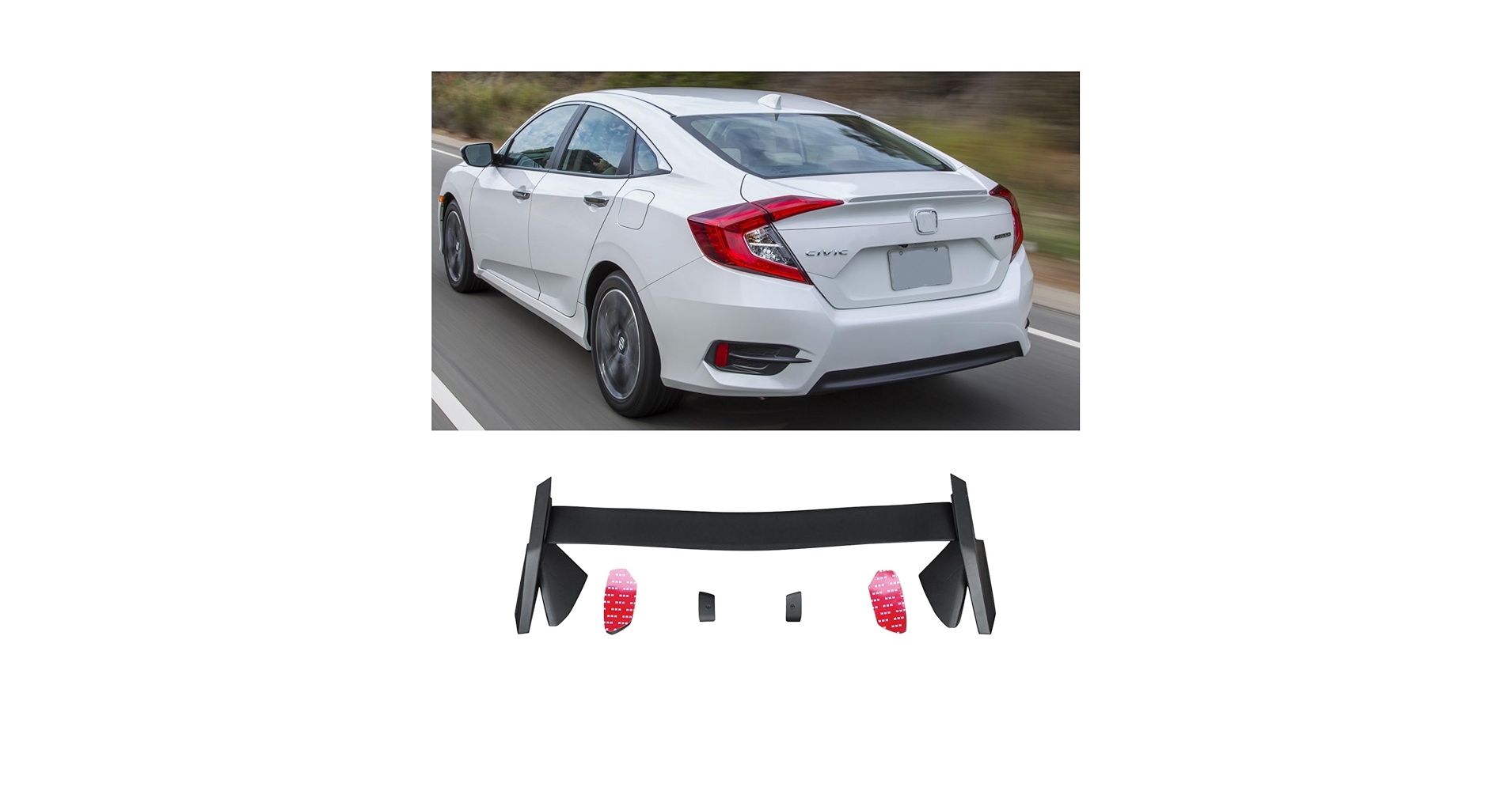 Amazon | CARIG リアスポイラー ホンダ シビック 十代目 2016-2021 Amazon | CARIG リアスポイラー ホンダ シビック 十代目 2016-2021