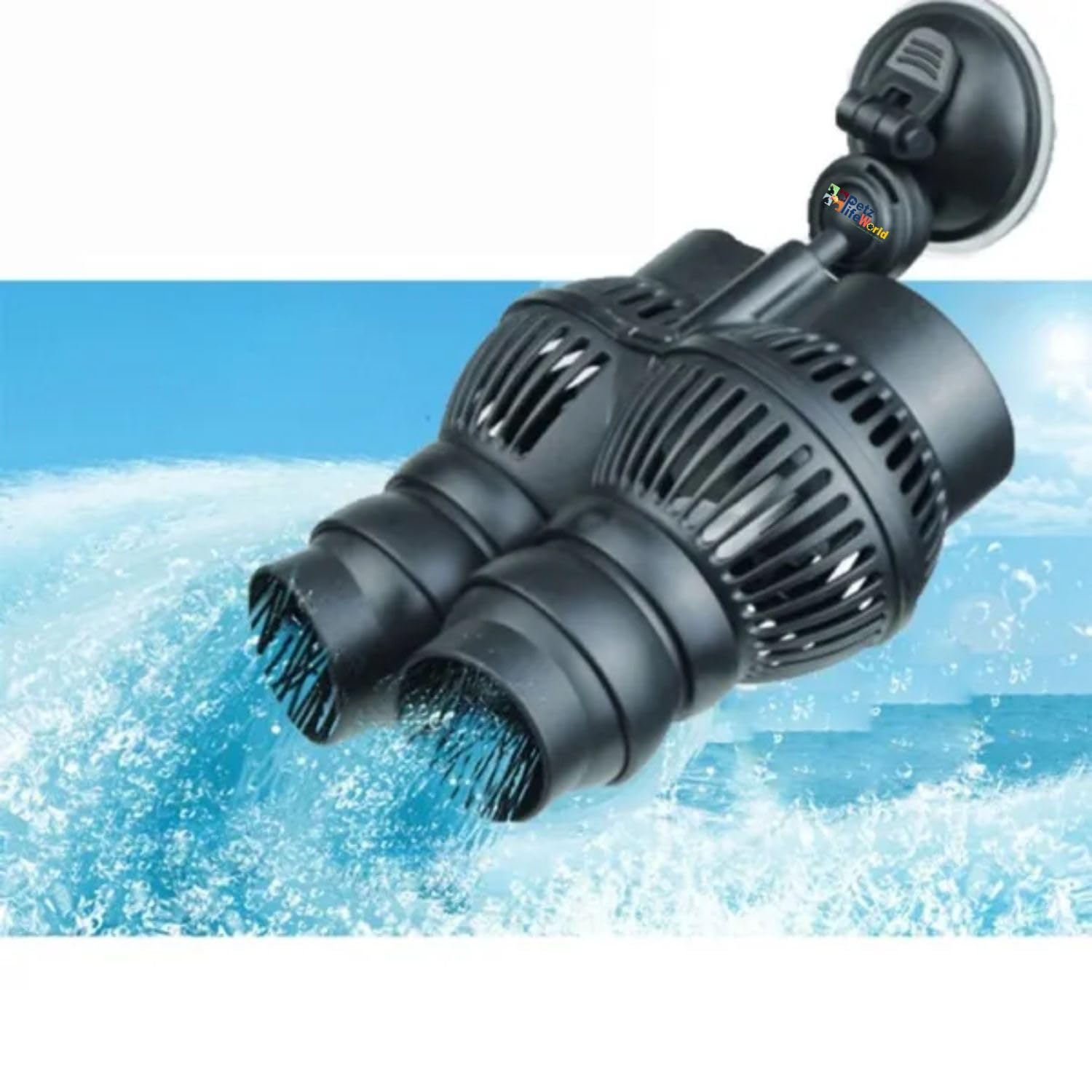 Sunsun JVP-200 Double Head Aquarium Fish Tank Wave Maker Pump | Power : 6W | Flow : 5000L/H Black (B0BQ3K9F38) Amazon Price History, Amazon Price Tracker