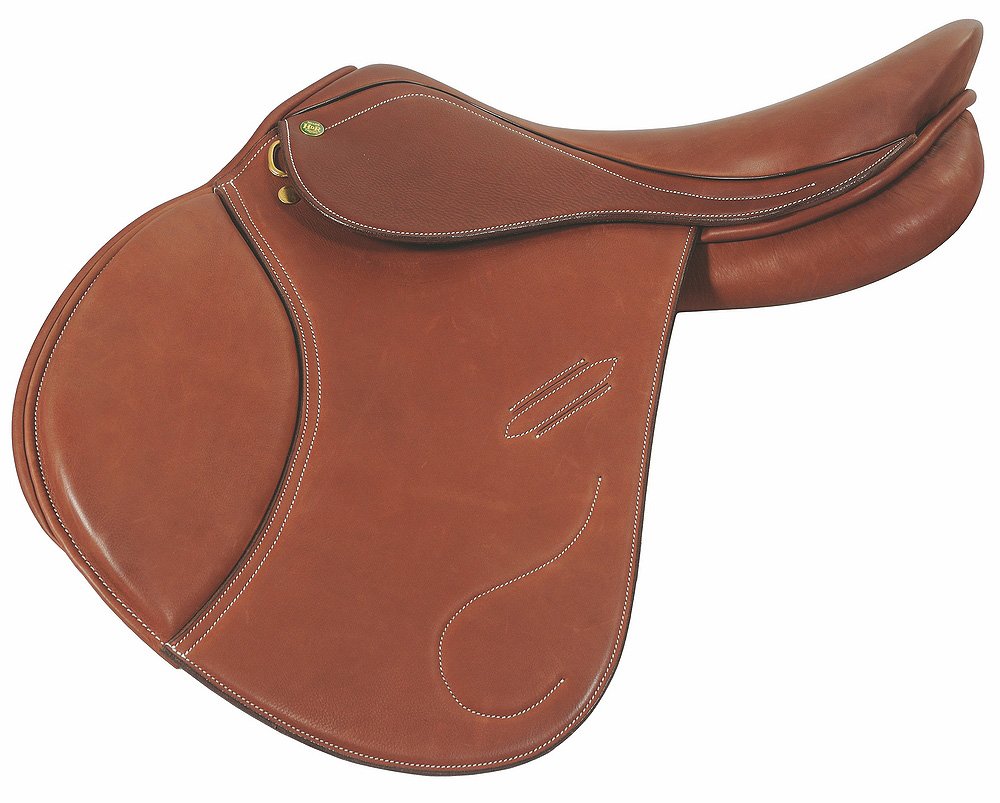 Henri de Rivel Pro Revelation Jumping English Saddle | Horse Riding Equestrian Saddle - Oak Bark Smooth - 16.5 Regular