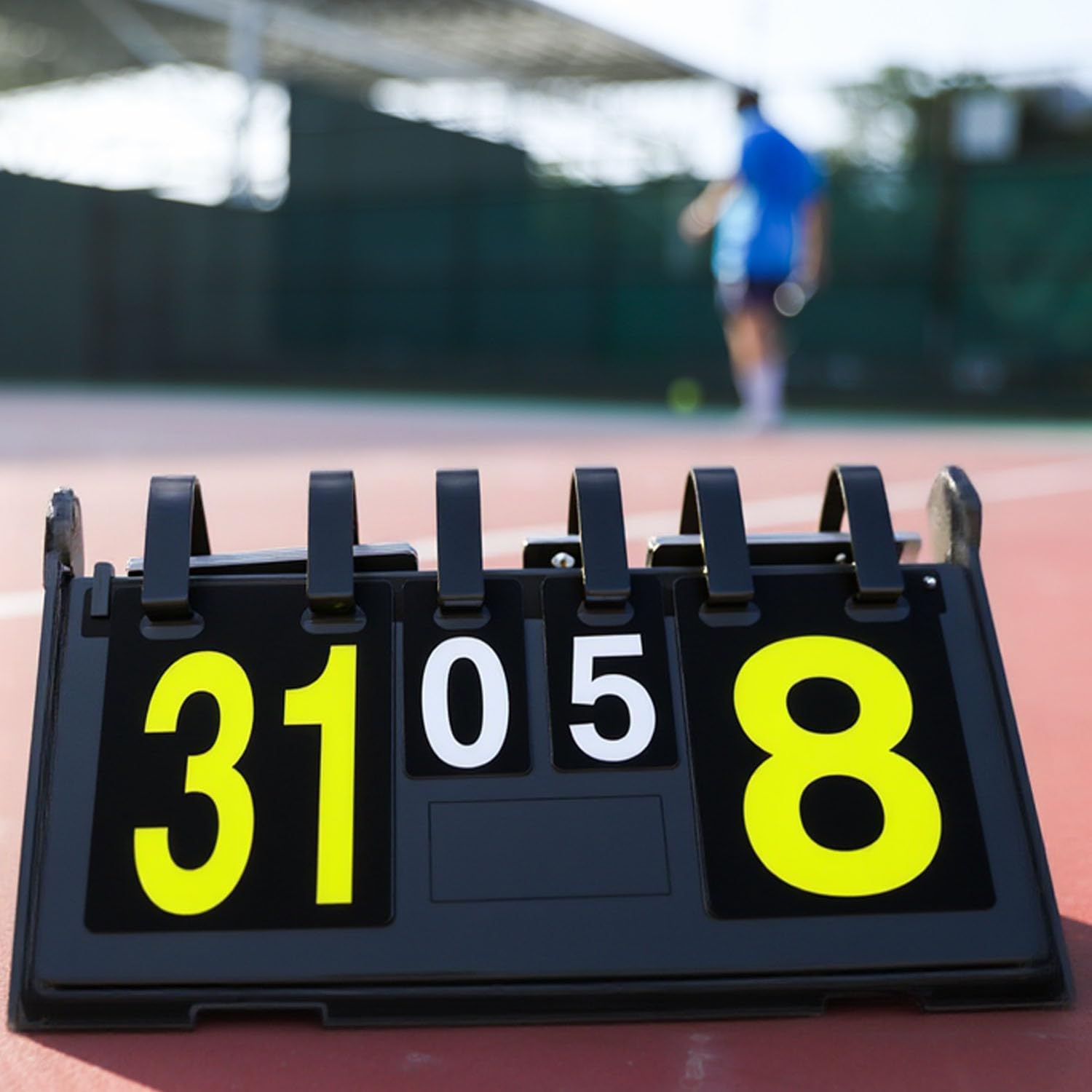 Sintonizzatore portatile – Tavola sportiva pieghevole per ping-pong, badminton, basket, visualizzazione a due lati, per sport interni ed esterni e per allenatori