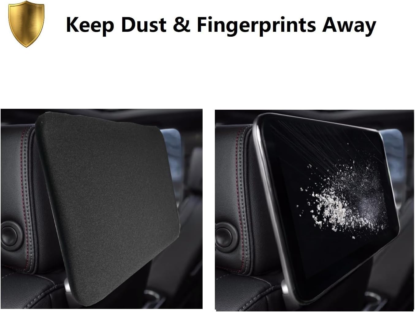 2-Pack Storage Mode Screen Protectors for 2021-2025 2026 GMC Yukon/Tahoe/Suburban, Cadillac Escalade | 1.5mm Neoprene Dust & Impact Shield