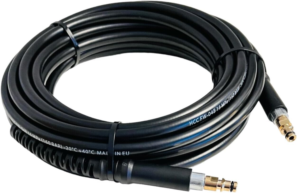 Wąż wysokociśnieniowy do myjki wysokociśnieniowej Kärcher K2 K3 K4 K5 K6 K7 Home & Garden serii od roku produkcji 2008 z systemem wtykowym Click Quick Connect, jak 2.641-721.0 dwustronne przyłącze Quick Click (50 metrów)