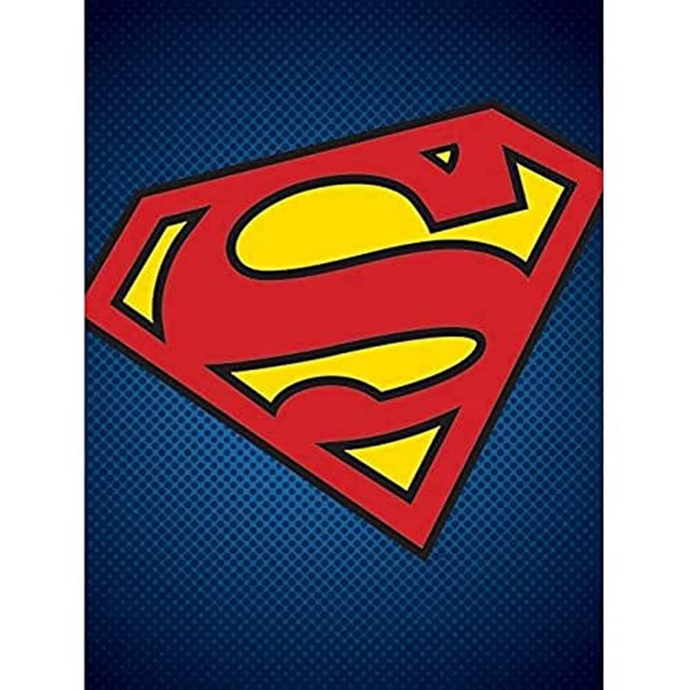 Pyramid International Multi-Colour Dc Comics "Superman Symbol" Canvas Print, 60 X 80 Cm