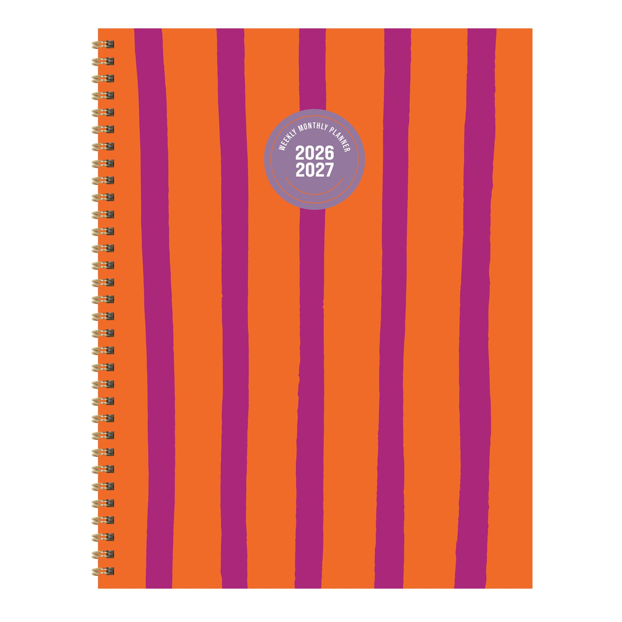 TF Publishing Agenda settimanale mensile da luglio 2026 a giugno 2027, con copertina resistente, carta spessa non patinata e adesivi per la pianificazione, 22,9 x 27,9 cm