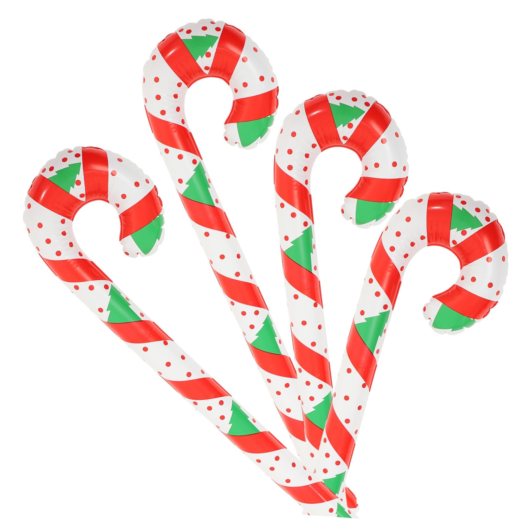 Levemolo 4 Pièces Ballons De Bâtons De Noël Gonflables Décorations Créatives Pour Garçon Fille Bâtons De Bonbon Portables Et Résistants Pour Fêtes