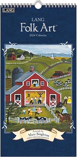 Miniatura 1 de LANG Lang Folk Art 2024 - Calendario de pared vertical (24991079119)